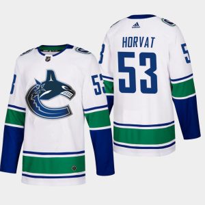 Herren Vancouver Canucks Eishockey Trikot Bo Horvat #53 Auswärts Weiß Authentic Player